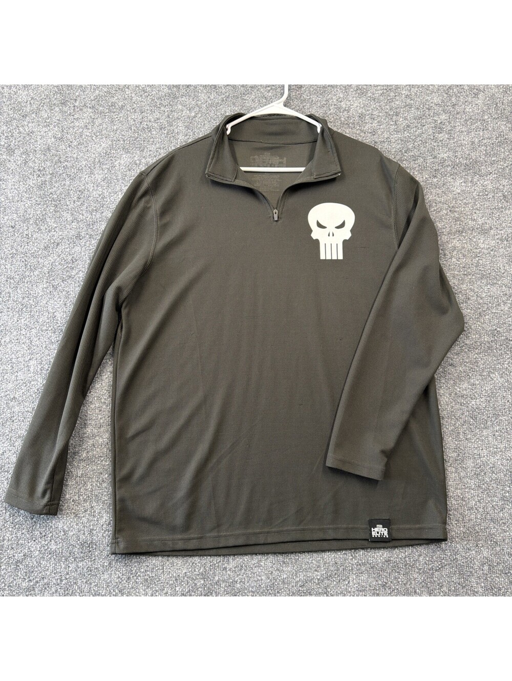 Marvel Comics Hero Elite Series Men’s Activewear Punisher Performance Top Shirt